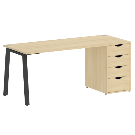 Стол письменный VR.SP-3-178.4.A 1780x720x750 (Акация Лорка/Антрацит Металл)