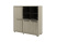 Шкаф трехсекционный левый Vestar Z-33-12л 1556x500x1538 (Дуб Галифакс белый/Бетон Чикаго)