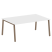Стол для переговоров (1 столешница) на А-образном м/к Metal System Style БА.ПРГ-1.5 1800x1235x750 (Дуб наварра/Серый металл)