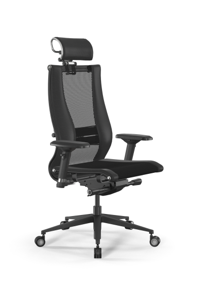 Кресло для руководителя Метта Samurai L2-16D - TS+Infinity /Kb09/Nb09/D04P/H2cL-3D(M26.B11.G24.W04) (Черный)