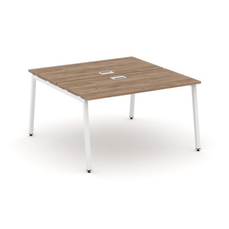 Рабочая станция 2-х сторонняя SN-4A.DRS-021 (980х1632х750) (Дуб Табак/Металл Белый)