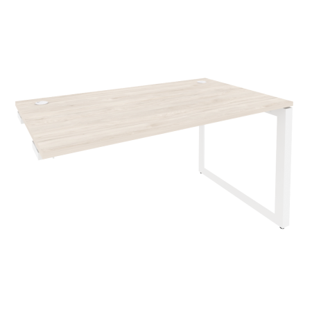 Стол-приставка на О-образном м/к к опорным элементам Onix O.MO-SPR-3.8 1380x800x750 (Денвер Светлый/Белый Металл)