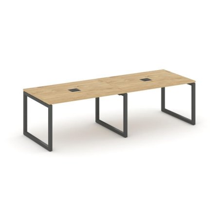 Стол переговорный SN-5O.SPRG-013 (2760х980х750) (Тиквуд Светлый/Металл Антрацит)