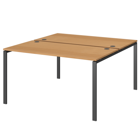 Бенч двойной на 2 рабочих места Арго-М АМБ-005.60 1800x1236x760 (Ольха/Антрацит)