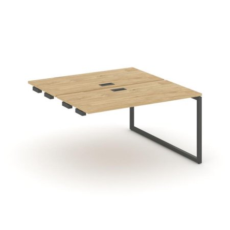 Стол-приставка к опорным элементам SN-4O.DPRS-003 (1380х1232х750) (Тиквуд Светлый/Металл Антрацит)