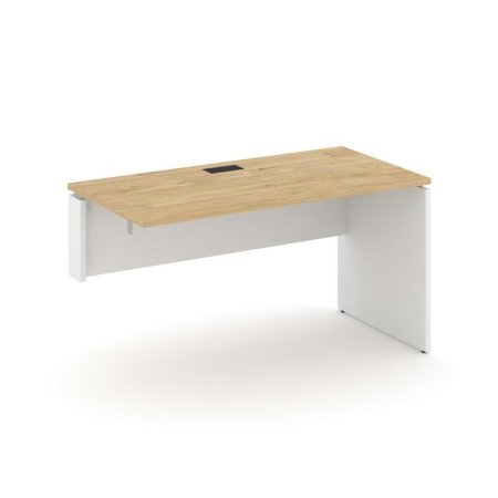 Стол-приставка к опорным элементам SN-D.OPRS-024(L) (1580х800х750) (Тиквуд Светлый/Белый)