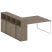 Рабочая станция с шкафом-купе на О-образном м/к Metal System Style БО.РС-СШК-4.5 Т 2210x2332x1098 (Дуб наварра/Серый металл)