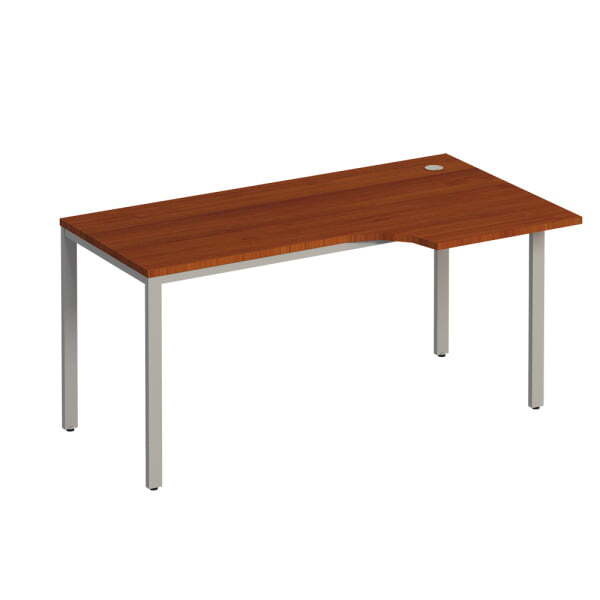 Стол эргономичный правый на металлокаркасе  Комфорт МП2 К 196 1600x900x750 (Французский орехСерый)