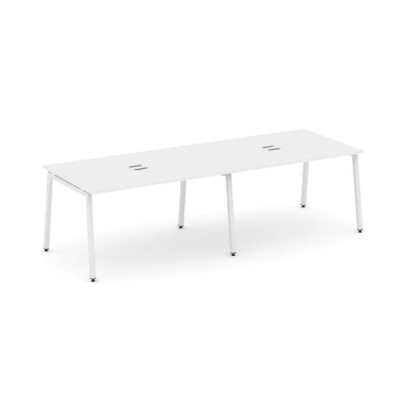 Стол переговорный SN-4A.SPRG-013 (2760х980х750) (Белый/Металл Белый)
