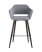 Стул барный Саймон велюр серый (Стул барный Саймон серый)