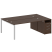 Рабочая станция с опорной тумбой Metal System Style БП.РС-СТП-2.5 2212x1475x750 (Дуб Наварра/Серый металл)