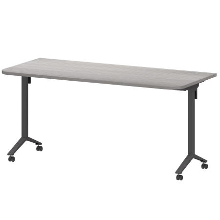 Стол мобильный складной радиусный Моби МБ25-160.70Р 1600x700x750 (Лиственница/Антрацит)