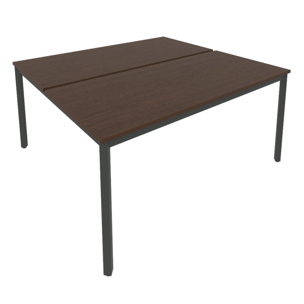 Рабочая станция на металлокаркасе Slim С.СП-6.3 1580x1475x750 (Венге Цаво/Антрацит металл)