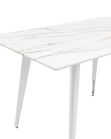 Стол обеденный Ричмонд 120*80 белый стеклянный (Стол обеденный Ричмонд белый)