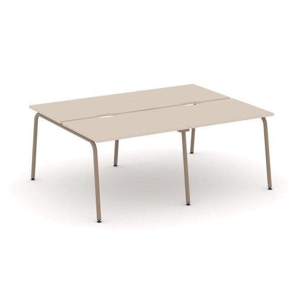 Рабочая станция 4 места ES.D.RS-4.1-VK (1960х1500х750) (Капучино/Металл Латте)