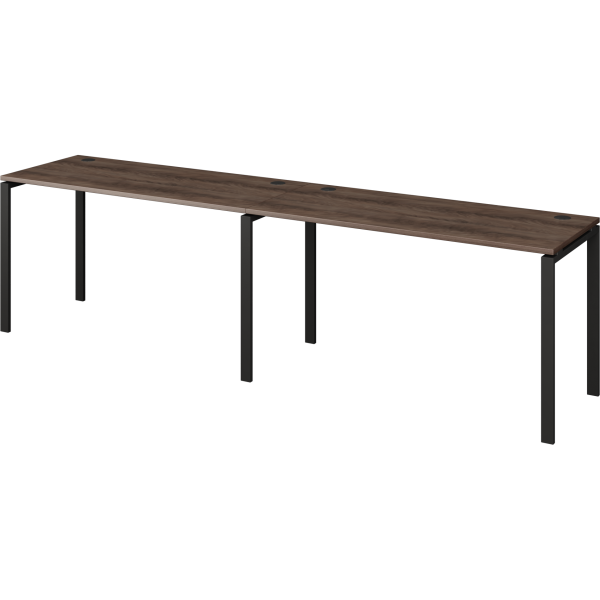 Бенч линейный на 2 рабочих места Арго-М АМБЛ-002.60 2400x600x760 (Лагос/Антрацит)