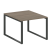 Переговорный стол 1 столешница Metal System Style БО.ПРГ-1.1 1000x1235x750 (Дуб Наварра/Серый металл)