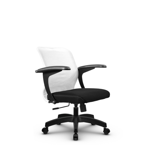 Кресло для руководителя Метта SU-M-4/подл.160/осн.001 (Черный | Белый)