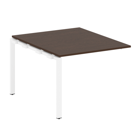 Проходной наборный элемент переговорного стола Metal System Style БП.ППРГ-1 1000x1235x750 (Венге Цаво/Белый металл)