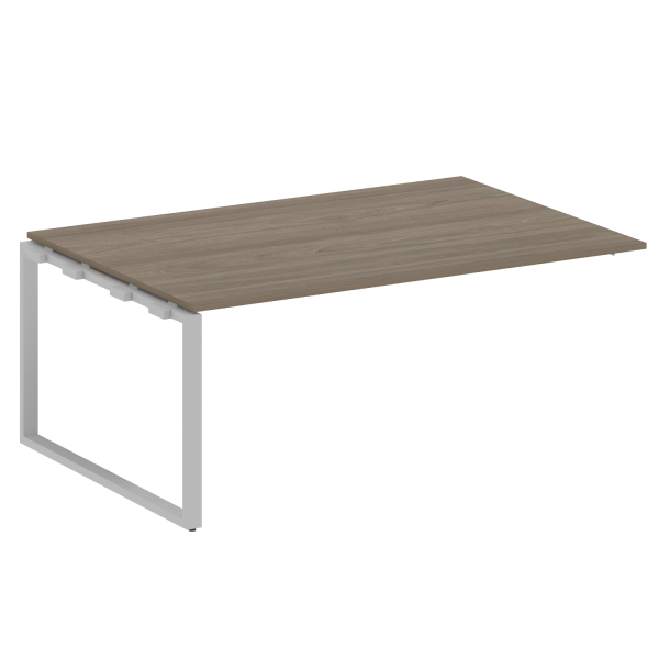 Проходной наборный элемент переговорного стола Metal System Style БО.ППРГ-5 1800x1235x750 (Вяз/Серый металл)