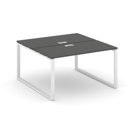Рабочая станция 2-х сторонняя SN-6O.DRS-011 (980х1432х750) (Антрацит/Металл Белый)