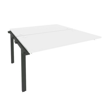 Наборный элемент рабочей станции на м/к Onix O.M-2.NRS-3.8 1380x1635x750 (Белый Бриллиант/Черный металл)