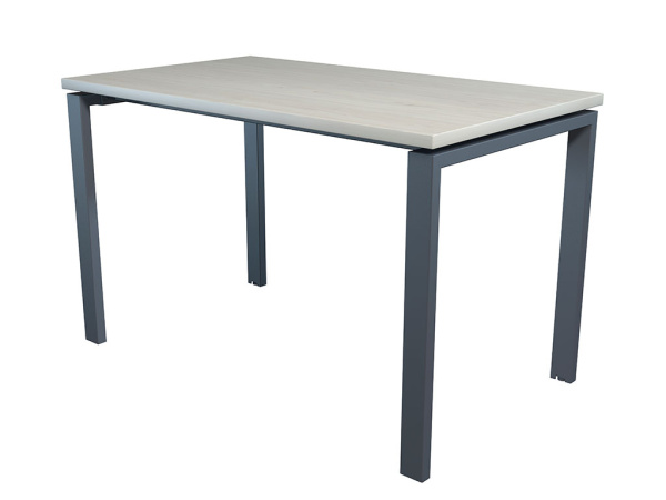 Стол NT 120x70 белое дерево/антрацит (Светлый/Антрацит)