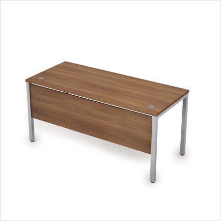 6МД.004 Стол рабочий (1600x700x750) (Шамони темный/Алюминий матовый)