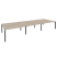 Рабочая станция на П-образном м/к Onix O.MP-D.RS-6.4.8 4740x1635x750 (Тиквуд Темный/Белый Металл)