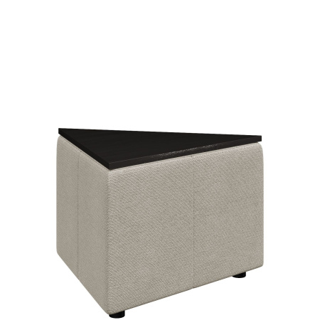 Диван Оригами. Стол треугольный. (Стол треугольный bravo_a_white)