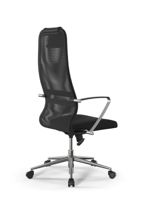 Кресло для руководителя Метта Sit 8 B1-8K - X1+UMF(X1) /Uh00/Wh00/K5cL(M09.B23.G18.W01) (Темно-серый | Черный)