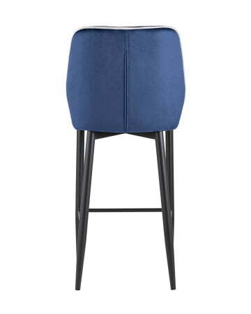 Стул полубарный Лоренс велюр синий (Стул полубарный Лоренс синий)