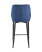 Стул полубарный Лоренс велюр синий (Стул полубарный Лоренс синий)