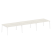 Стол для переговоров (3 столешницы) на А-образном м/к Metal System Style БА.ПРГ-3.4 4800x1235x750 (Дуб наварра/Серый металл)