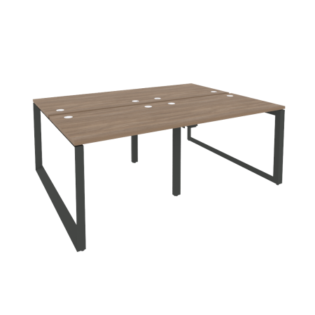 Рабочая станция на О-образном м/к Onix O.MO-D.RS-4.1.7 1960x1475x750 (Дуб Аризона/Черный металл)