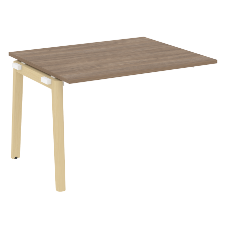 Проходной наборный элемент переговорного стола на деревянных опорах Onix Wood OW.NPRG-2 1180x980x750 (Дуб Аризона/Дуб Светлый)
