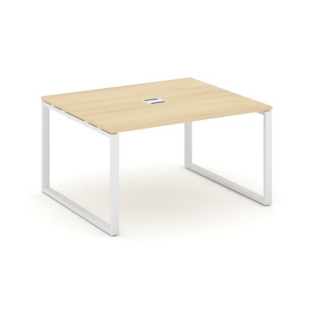 Стол переговорный SN-6O.SPRG-033 (1380х1180х750) (Акация Лорка/Металл Белый)