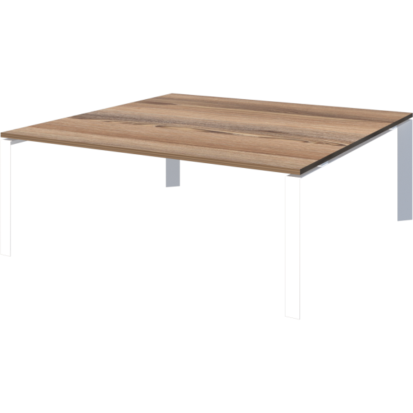 Стол переговорный на металлокаркасе Аргентум-МП НТМП.П-120.11 1200x1100x750 (Дуб сафари/Белый)