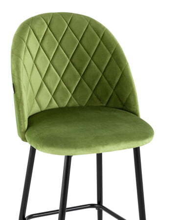 Стул барный Марсель велюр травяной (Стул барный Марсель травяной)