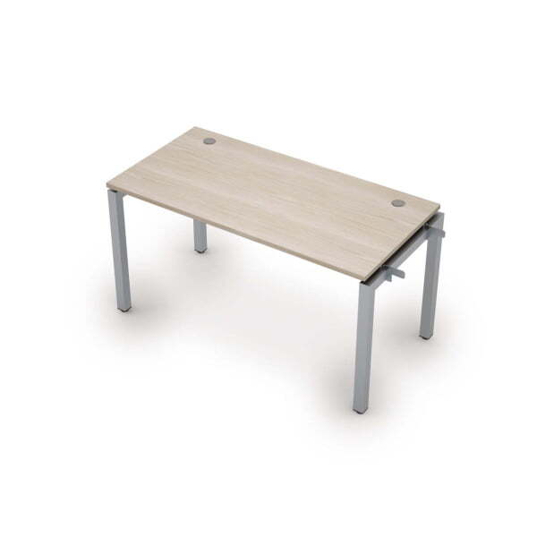 6МБН.5179  Линейная бенч-система, начальный модуль (1400x700x750) (Шамони светлый/Алюминий матовый)