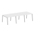 Стол для переговоров (3 столешницы) на А-образном м/к Metal System Style БА.ПРГ-3.1 3000x1235x750 (Дуб наварра/Серый металл)