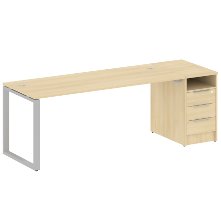 Рабочая станция Metal System Style БО.РС-СТП-1.5 2212x720x750 (Акация/Серый металл)