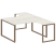 Рабочая станция криволинейная Metal System Style БО.РАС-СА-2.4 1600x2435x750 (Дуб Наварра/Серый металл)