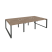 Рабочая станция на О-образном м/к Onix O.MO-D.RS-6.1.8 2940x1635x750 (Тиквуд Темный/Белый Металл)