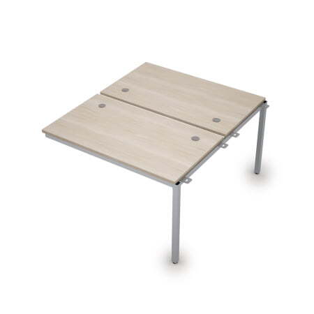 6МБС.278 Сдвоенные бенч-системы, средний модуль (1200x1435x750) (Шамони светлый/Алюминий матовый)