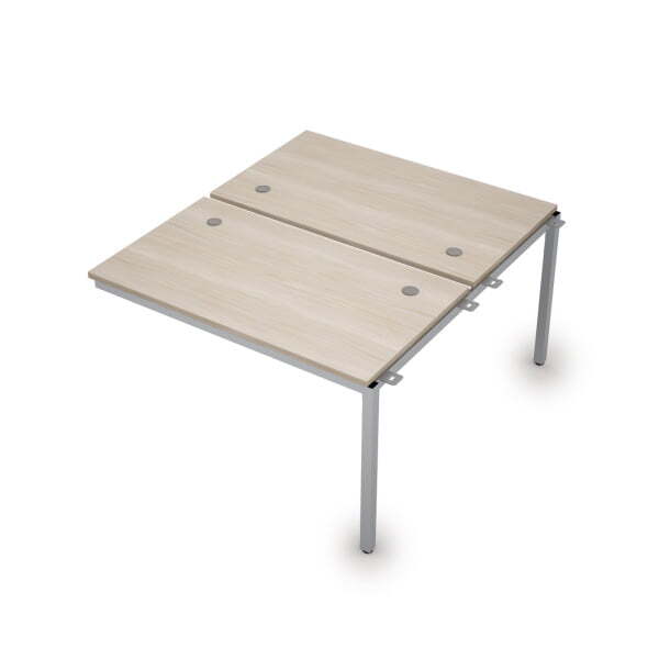 6МБС.278 Сдвоенные бенч-системы, средний модуль (1200x1435x750) (Шамони светлый/Алюминий матовый)