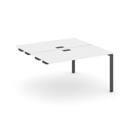 Стол-приставка к опорным элементам SN-6P.DPRS-014 (1580х1432х750) (Белый/Металл Антрацит)