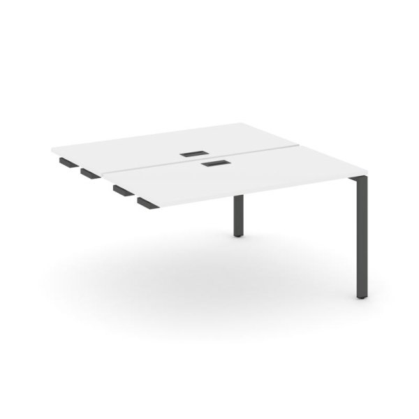 Стол-приставка к опорным элементам SN-6P.DPRS-004 (1580х1232х750) (Белый/Металл Антрацит)