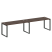 Рабочая станция Metal System Style БО.СМ-2.4 3200x720x750 (Дуб Наварра/Серый металл)