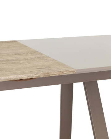 Стол обеденный Детройт раскладной 120-160*80 бежевый (Стол обеденный Детройт бежевый)